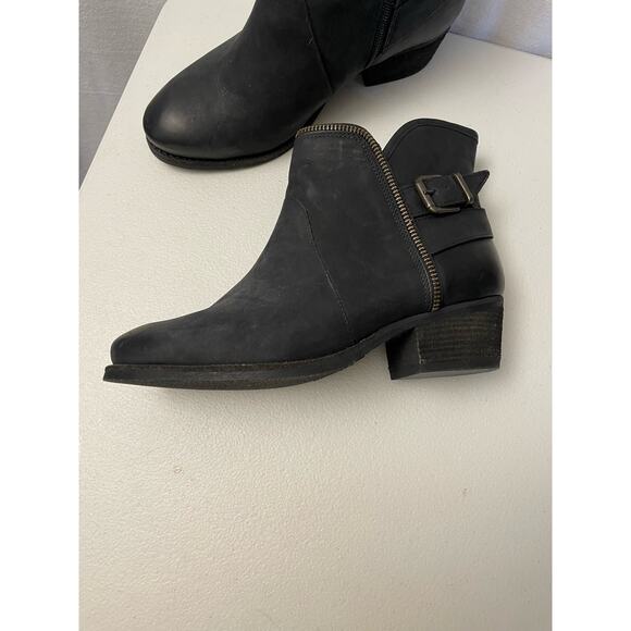 ELITES by walking cradles black ankle boots‎ leather made in Brazil size 6 - Picture 2 of 11